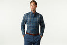 The Dark Blue Lanvale Plaid Casual Shirt Casual Shirt- Ledbury