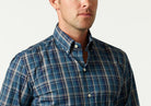 The Dark Blue Lanvale Plaid Casual Shirt Casual Shirt- Ledbury