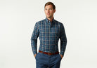 The Dark Blue Lanvale Plaid Casual Shirt Casual Shirt- Ledbury