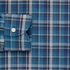 The Dark Blue Lanvale Plaid Casual Shirt Casual Shirt- Ledbury