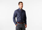 The Navy Palmyra Check Casual Shirt Casual Shirt- Ledbury