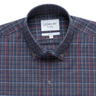 The Navy Palmyra Check Casual Shirt Casual Shirt- Ledbury