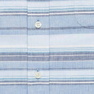 The Blue Short Sleeve Amberfield Stripe Casual Shirt Short Sleeve- Ledbury