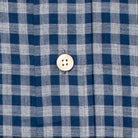 The Aegean Blue Delham Brushed Gingham Casual Shirt Casual Shirt- Ledbury