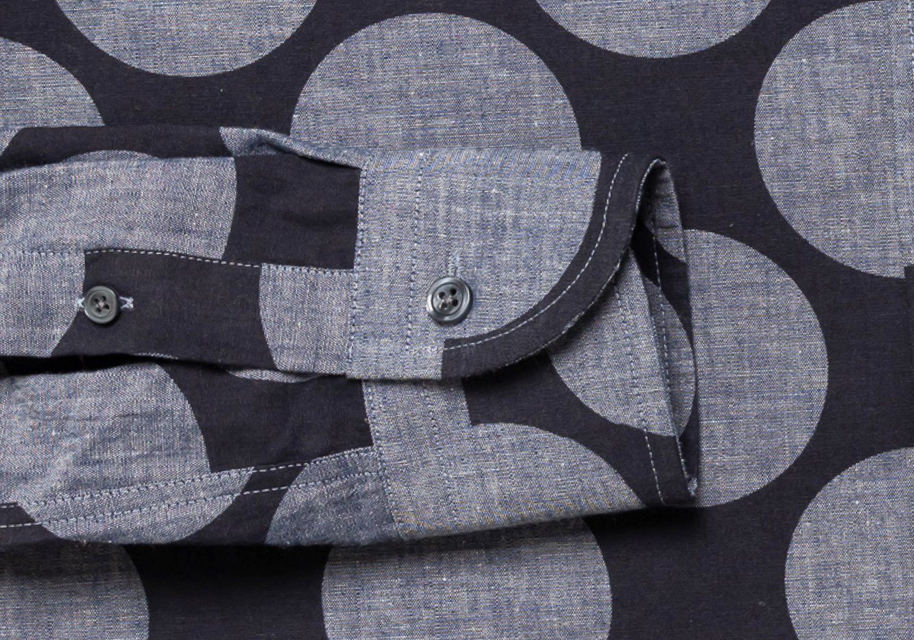 The Navy Foundry Print Casual Shirt Casual Shirt- Ledbury