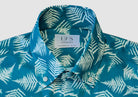 The Surf Blue Hensley Fern Print Short Sleeve Casual Shirt Short Sleeve- Ledbury