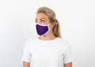 The Ross Silver Ion Jersey Antibacterial Pink & Purple Mask 2-Pack Mask- Ledbury