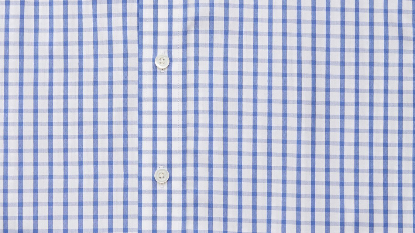 The Blue Urbana Box Check Dress Shirt Legacy Supercore- Ledbury