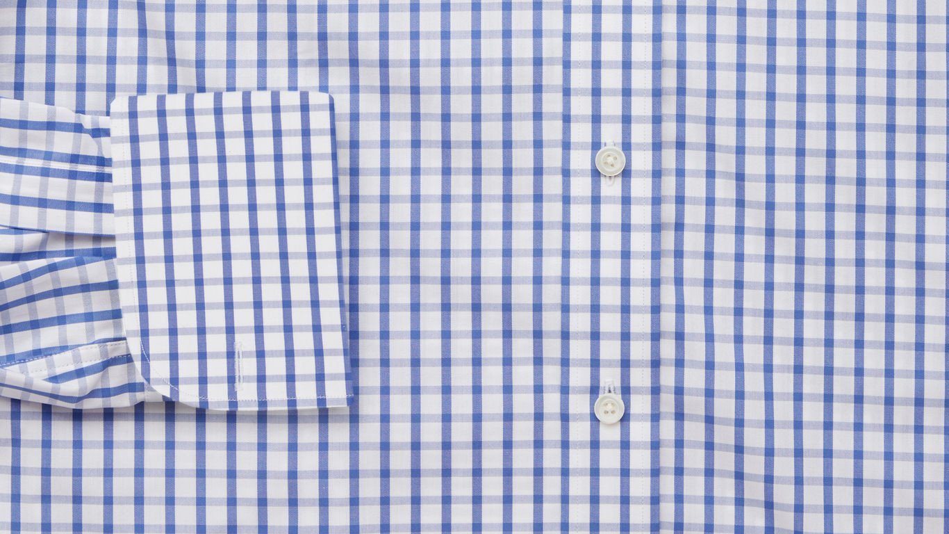 The Blue Urbana Box Check Dress Shirt Legacy Supercore- Ledbury