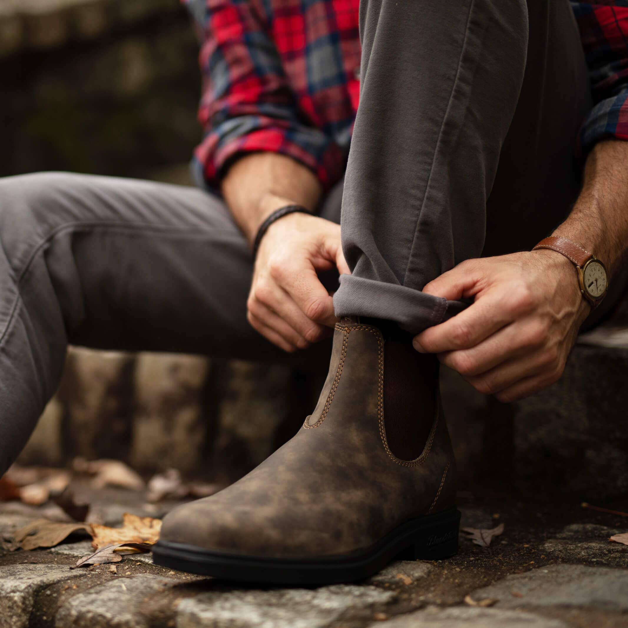 Blundstone Rustic Brown Dress Chelsea Boot Footwear- Ledbury