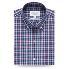 The Airforce Blue Pierce Check Casual Shirt Casual Shirt- Ledbury