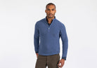 The Blue Heather Reymond Mock Henley Sweater- Ledbury