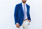 The Light Blue Wilshire Knit Tie Tie- Ledbury