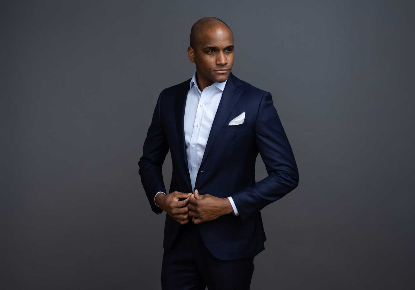 The Light Blue Adler Custom Shirt Custom Dress Shirt- Ledbury