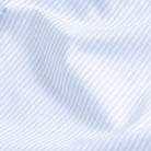 The Sky Blue Albini Bengal Stripe Ellington Twill Custom Shirt Custom Dress Shirt- Ledbury