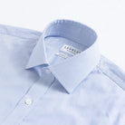 The Blue Albini Micro Stripe Ellington Twill Custom Shirt Custom Dress Shirt- Ledbury