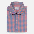 The Red Bressett Tattersall Custom Shirt Custom Dress Shirt- Ledbury