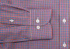 The Red Bressett Tattersall Custom Shirt Custom Dress Shirt- Ledbury