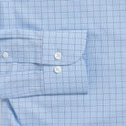 The Light Blue Clarendon Check Custom Shirt Custom Dress Shirt- Ledbury