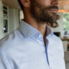 The Loden Heather Danvers Windowpane Custom Shirt Custom Dress Shirt- Ledbury