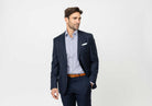 The Dark Blue Grove Stripe Custom Shirt Custom Dress Shirt- Ledbury
