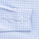The Light Blue Thomas Mason Fritz Plaid Custom Shirt Custom Dress Shirt- Ledbury