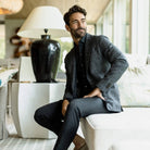 The Slate Garrison Windowpane Travel Jacket Sport Coat- Ledbury