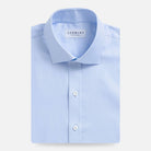 The Light Blue George Royal Oxford Custom Shirt Custom Dress Shirt- Ledbury