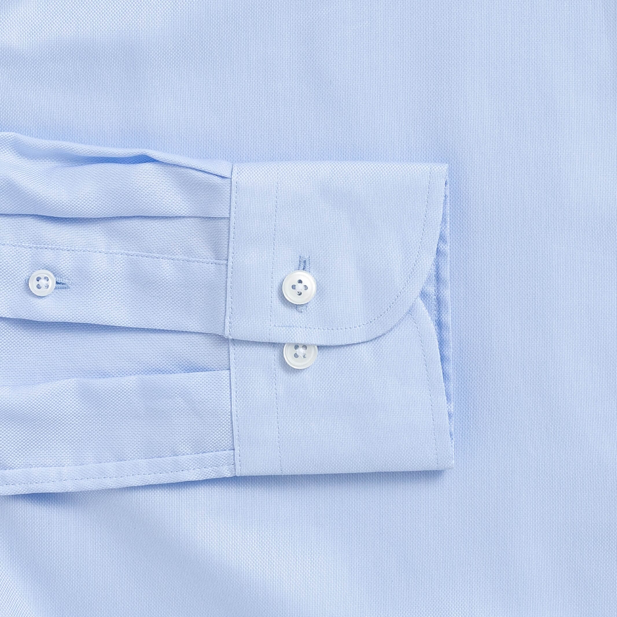 The Light Blue George Royal Oxford Custom Shirt Custom Dress Shirt- Ledbury