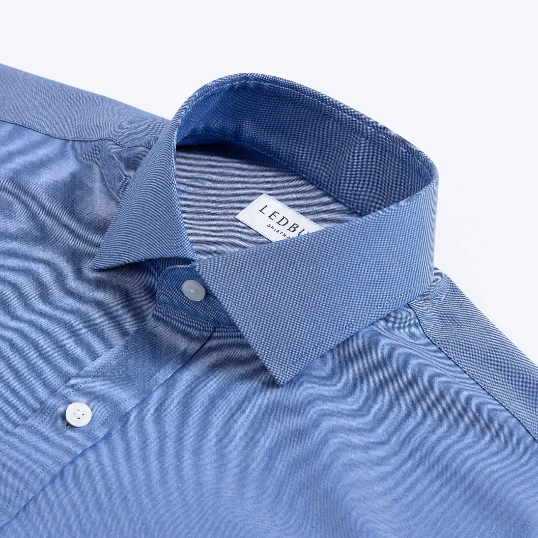 The Blue Harrison Pinpoint Oxford Custom Shirt Custom Dress Shirt- Ledbury