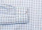 The Light Blue Huxley Tattersall Custom Shirt Custom Dress Shirt- Ledbury