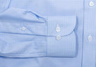The Light Blue Kilby Non Iron Gingham Custom Shirt Custom Dress Shirt- Ledbury