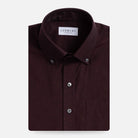 The Oxblood Kingcrest Flannel Custom Shirt Custom Casual Shirt- Ledbury