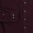 The Oxblood Kingcrest Flannel Custom Shirt Custom Casual Shirt- Ledbury