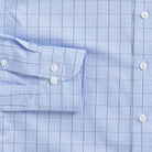 The Blue Lanvale Windowpane Custom Shirt Custom Dress Shirt- Ledbury