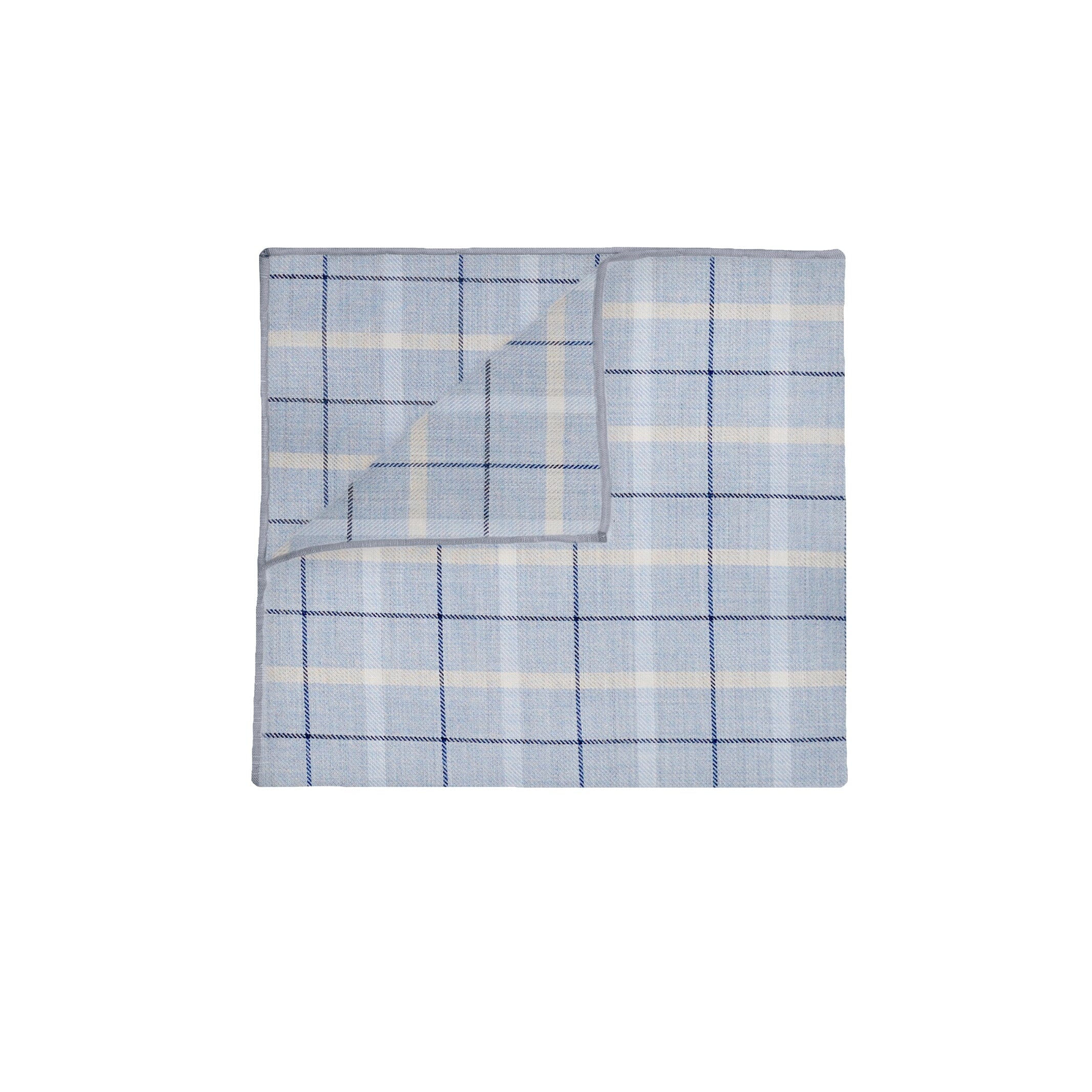 The Light Blue Coulter Pocket Square Pocket Square- Ledbury