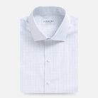 The Blue Thomas Mason Lovern Check Custom Shirt Custom Dress Shirt- Ledbury
