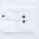 White shirt sleeve with smoke button cuff - lightweight fine twill detail
