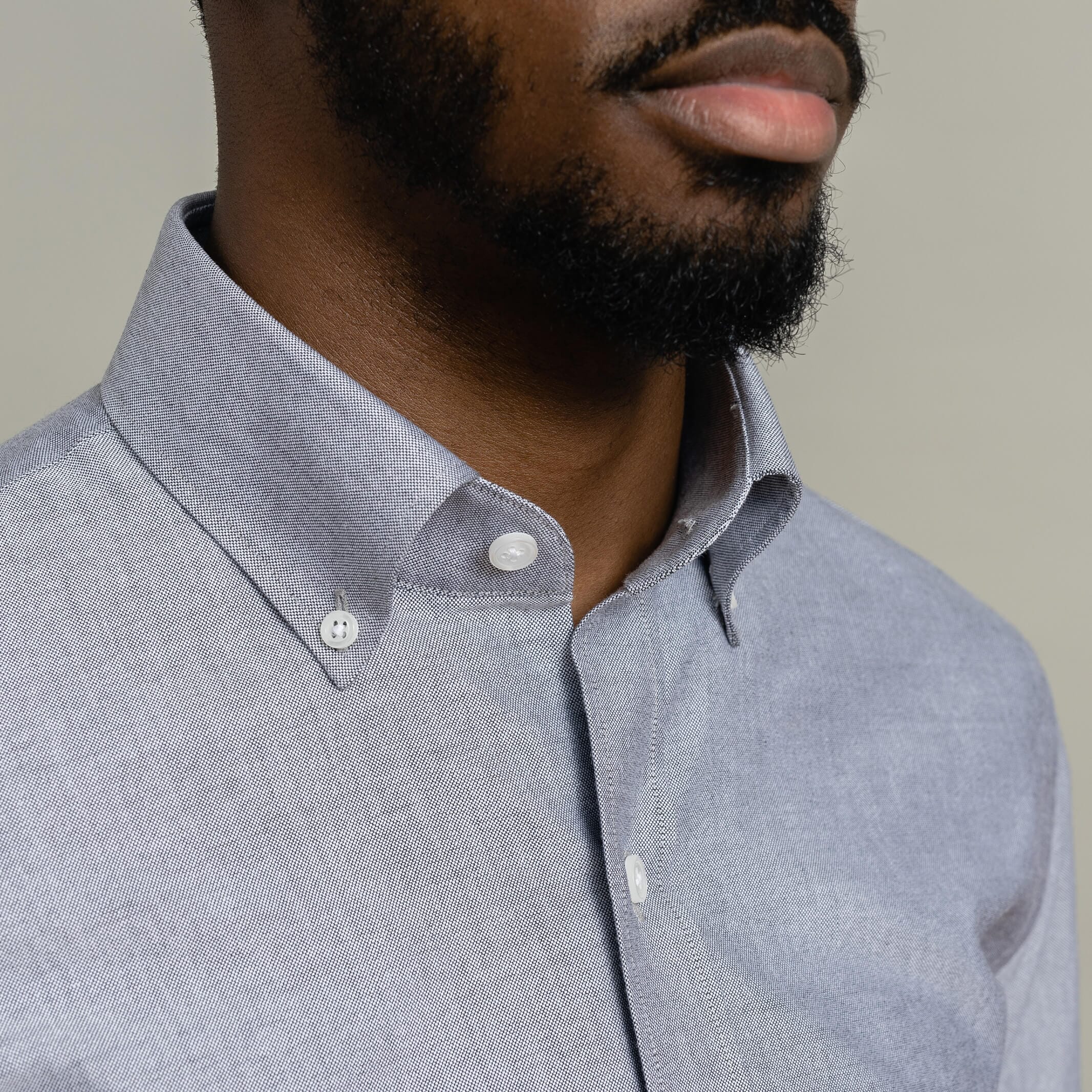 The Grey Mayfield Oxford Custom Shirt Custom Dress Shirt- Ledbury