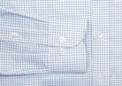 The Light Blue Monty Check Custom Shirt Custom Dress Shirt- Ledbury