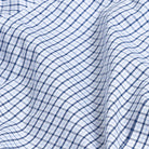 The Navy Ferris Non Iron Check Custom Shirt Custom Dress Shirt- Ledbury
