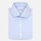 The Light Blue Richlee Dobby Dot Custom Shirt Custom Dress Shirt- Ledbury