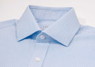 The Light Blue Richlee Dobby Dot Custom Shirt Custom Dress Shirt- Ledbury