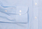The Light Blue Richlee Dobby Dot Custom Shirt Custom Dress Shirt- Ledbury
