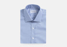 The Deep Blue Rourke Non Iron Houndstooth Custom Shirt with Pocket Custom Shirt- Ledbury