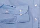 The Deep Blue Rourke Non Iron Houndstooth Custom Shirt with Pocket Custom Shirt- Ledbury
