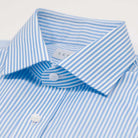 The Light Blue Settle Stripe Custom Shirt Custom Dress Shirt- Ledbury