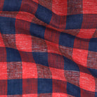 The Red Short Sleeve Frazier Linen Gingham Custom Shirt Custom Short Sleeve Shirt- Ledbury