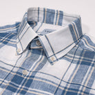 The Blue Fog Short Sleeve Hartley Linen Plaid Custom Shirt Custom Short Sleeve Shirt- Ledbury
