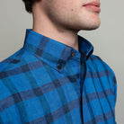The Saphire Short Sleeve Reardon Linen Check Custom Shirt Custom Short Sleeve Shirt- Ledbury